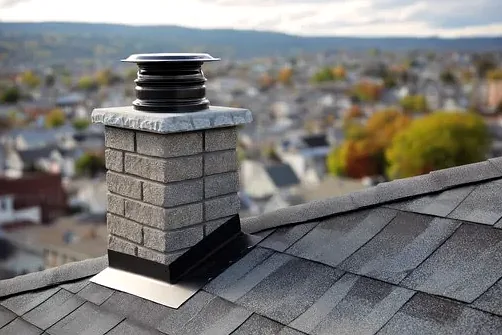 Chimney crown and cap on a Castle Pines home